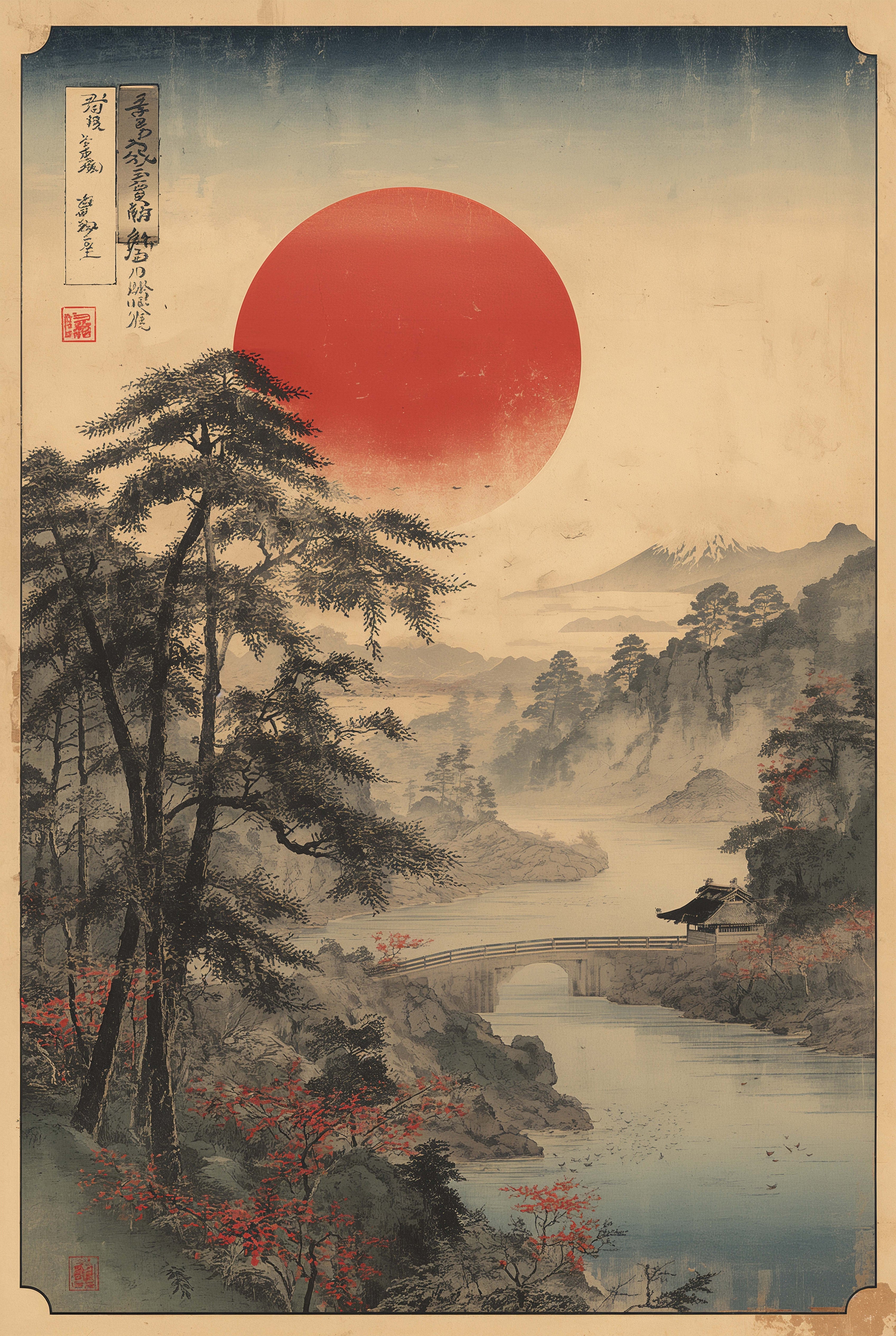 Bamboo River Landscape