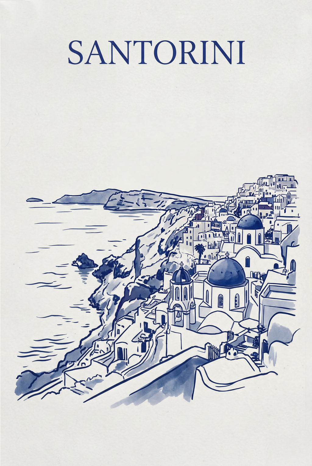 Blue Ink Santorini