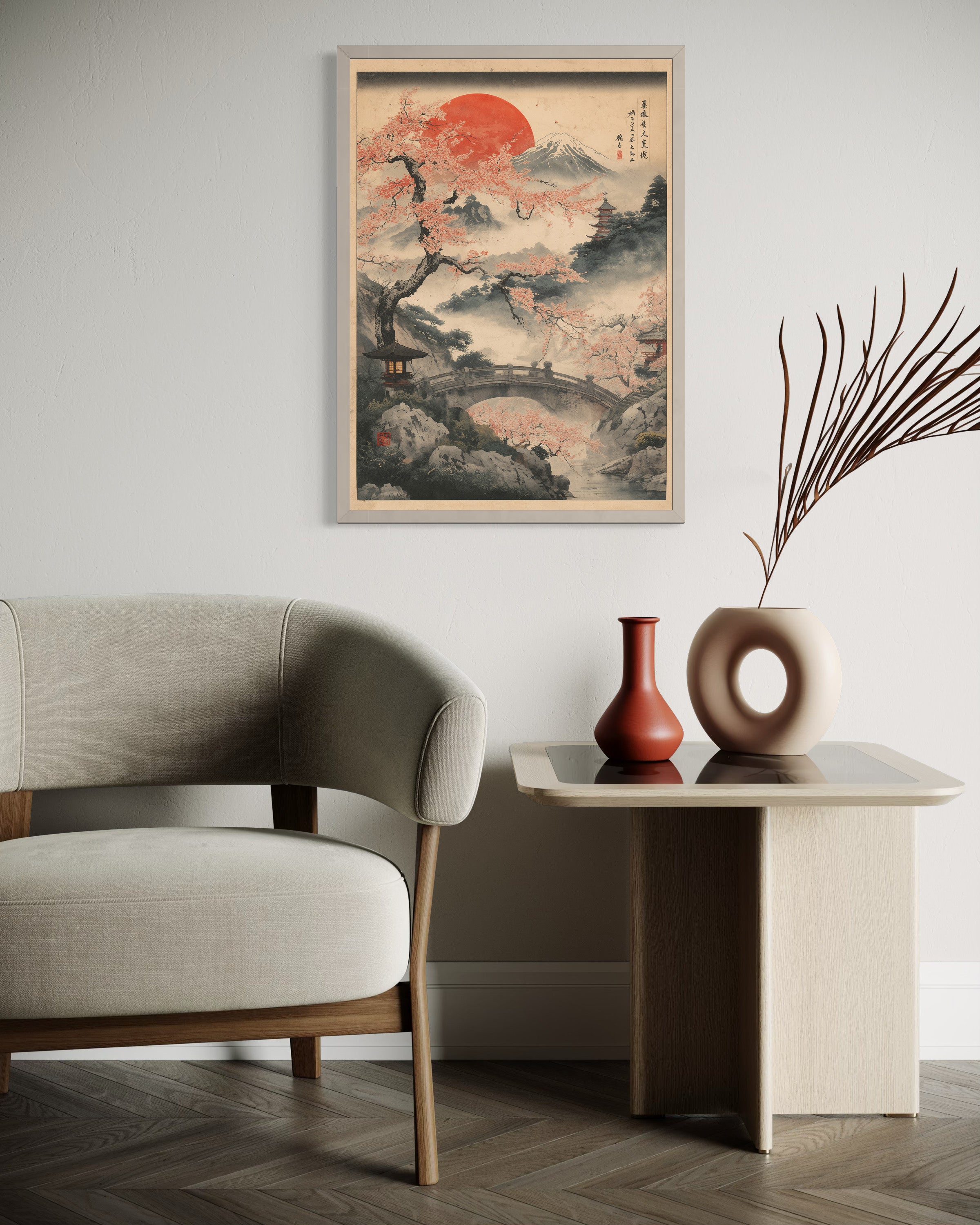 Cherry Blossom Landscape