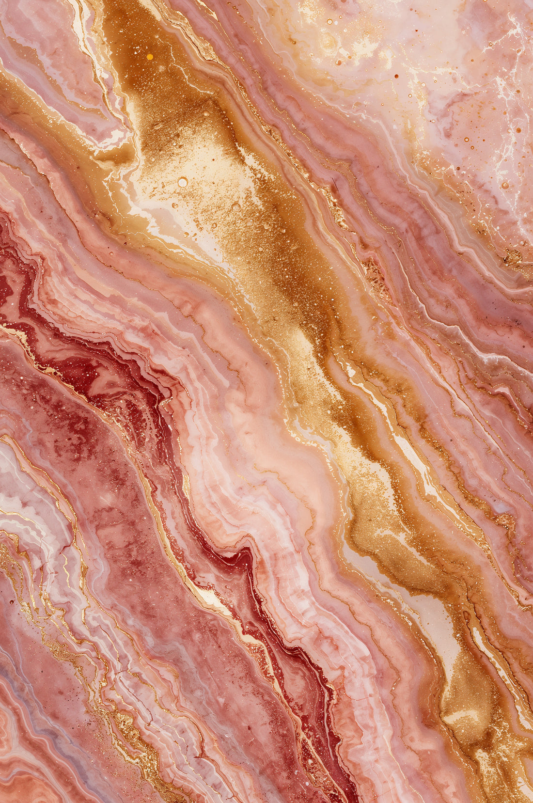 Golden Pink Marble n.2 framed preview