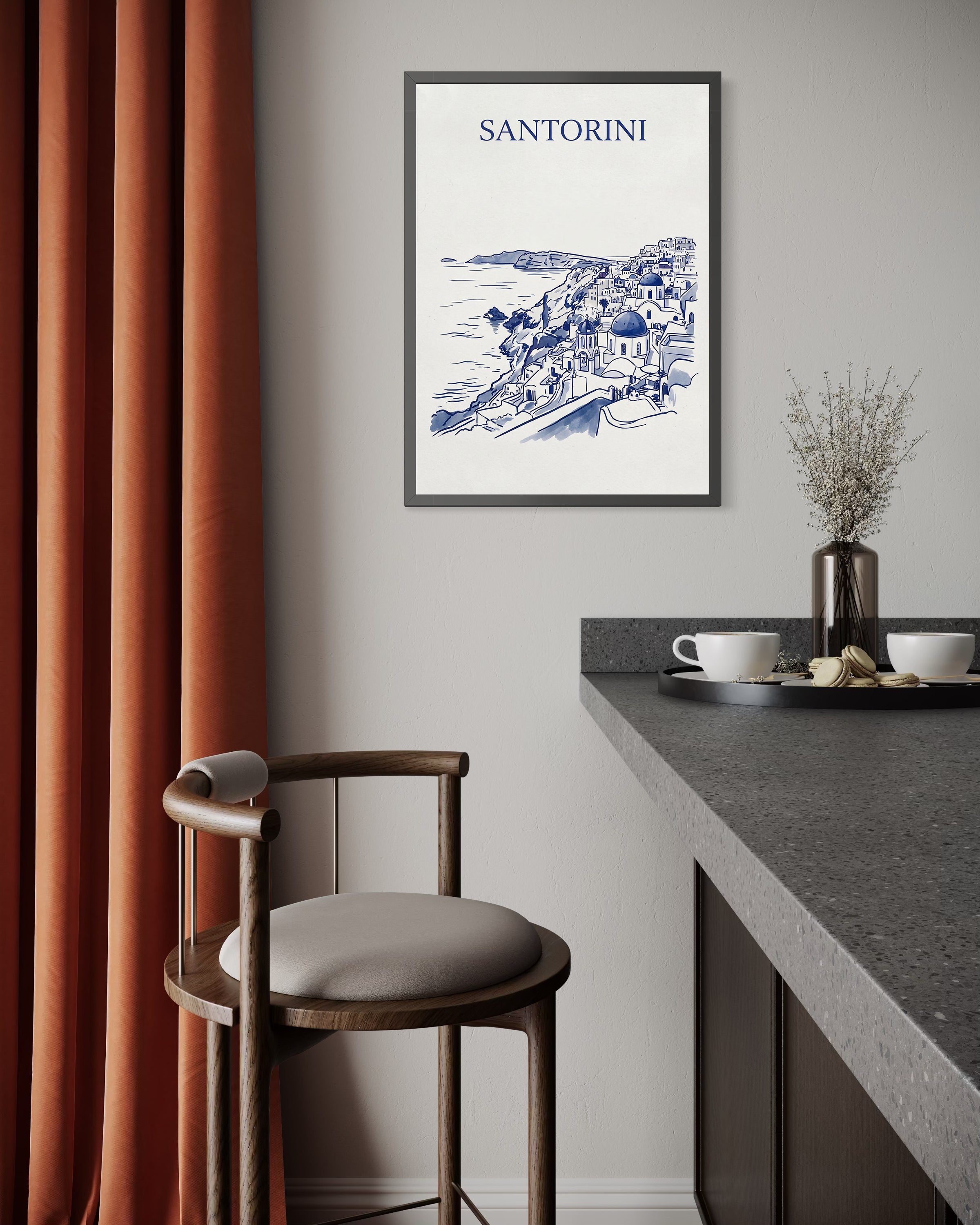Blue Ink Santorini