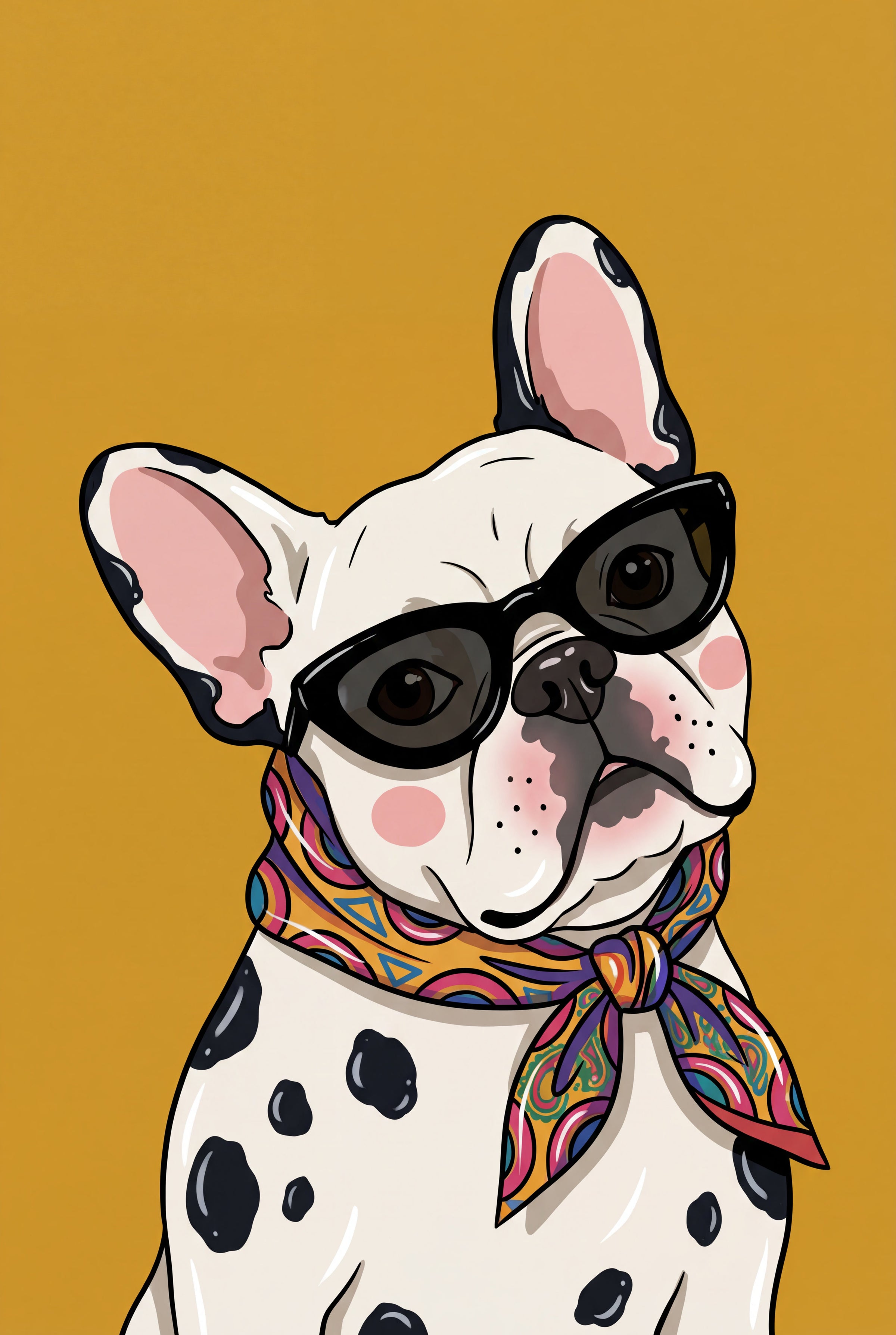 Stylish Bulldog Yellow