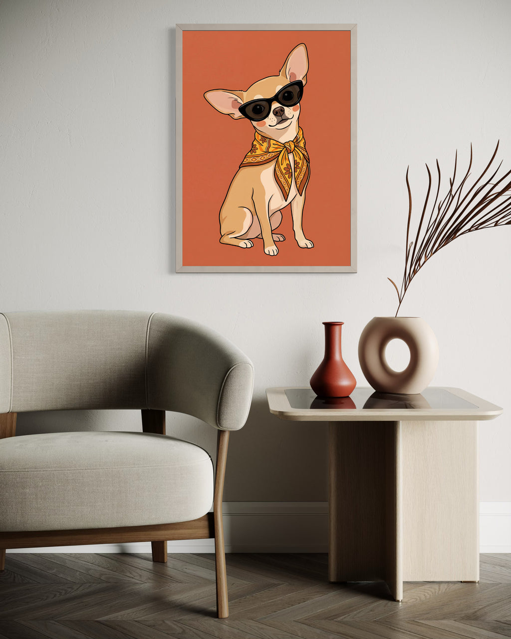 Stylish Chihuahua Orange